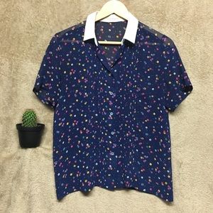 Women’s floral-print blouse